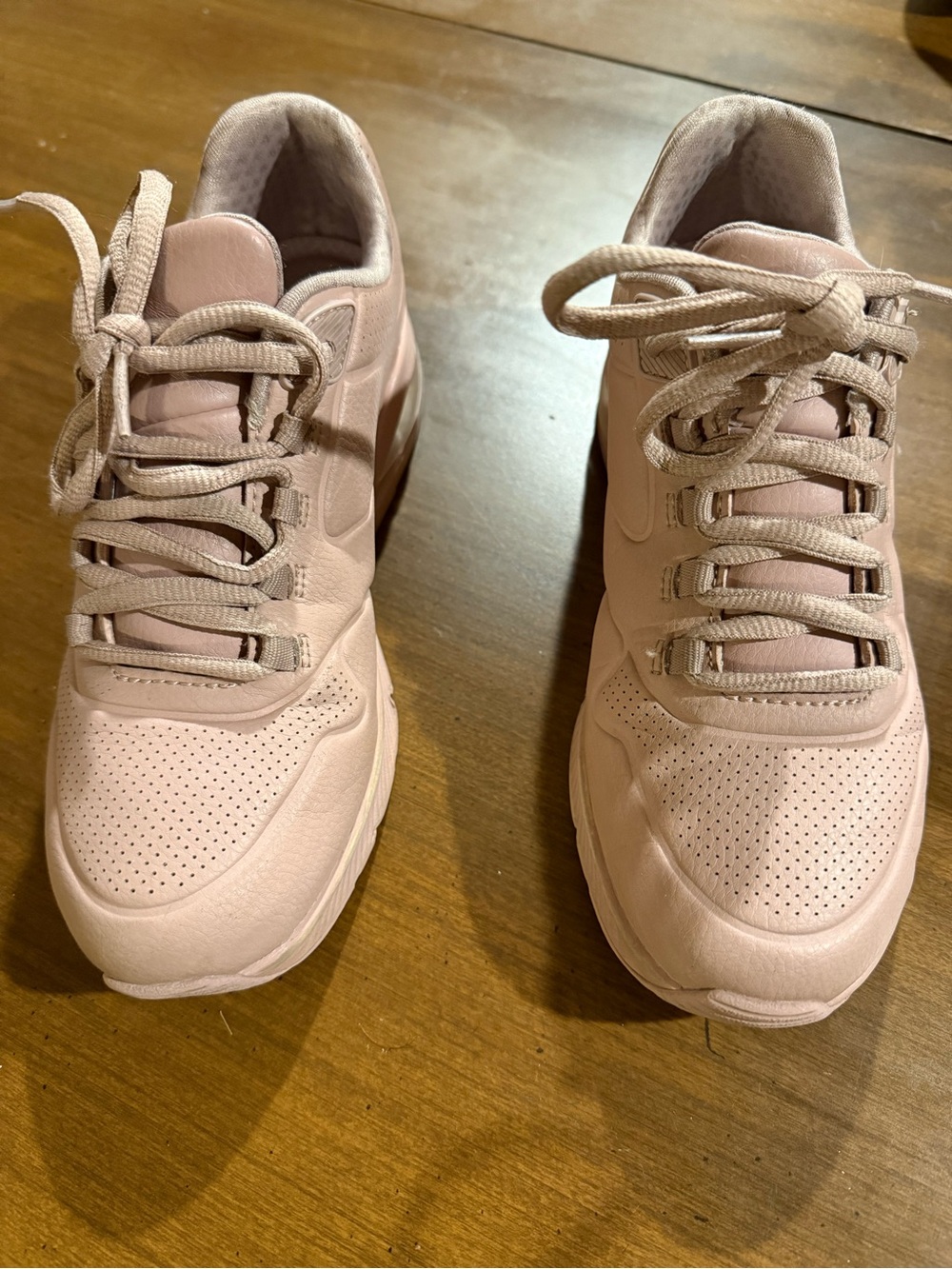 Skechers Women's Pale Pink Lace-Up Athletic Sneakers